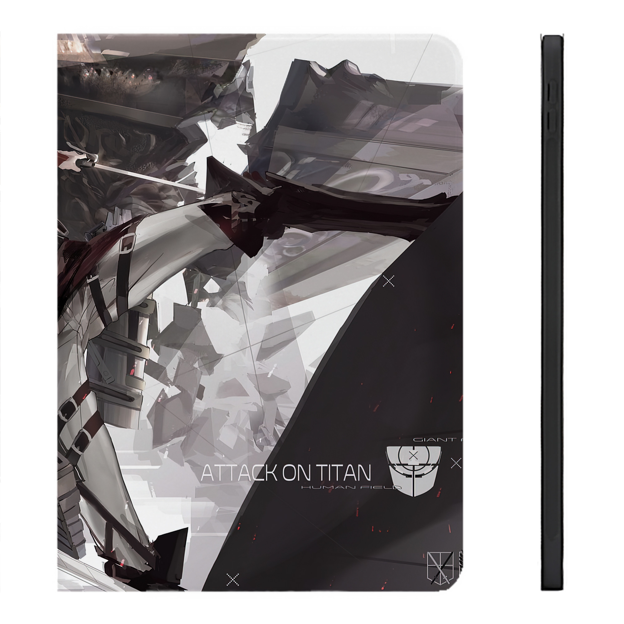 （画像用） 進撃の巨人 Attack on Titan IPadケース ペンホルダー付き ブックスタイルデザイン